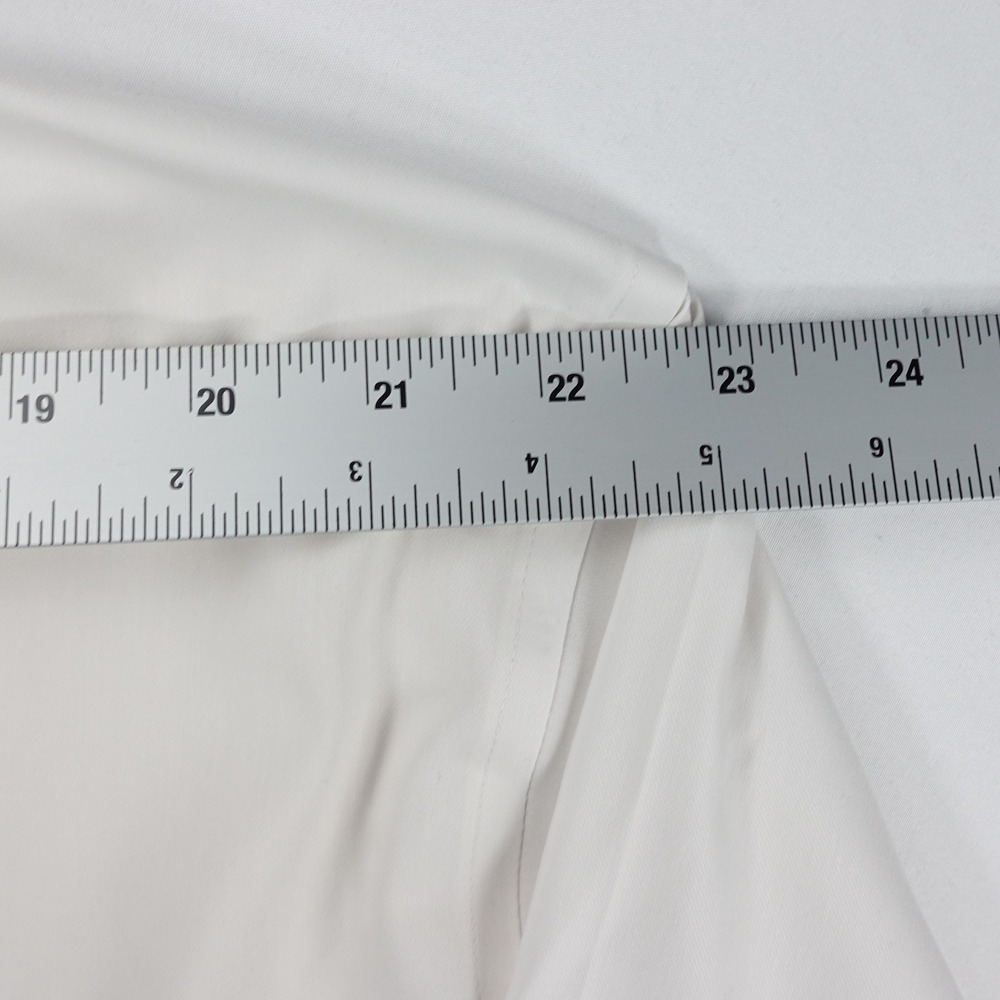 Twillory Performance Dress Shirt Men's 18 34-35 Tailored Fit Flip Cuff White - Picture 8 of 13
